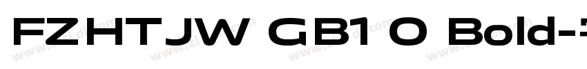 FZHTJW GB1 0 Bold字体转换